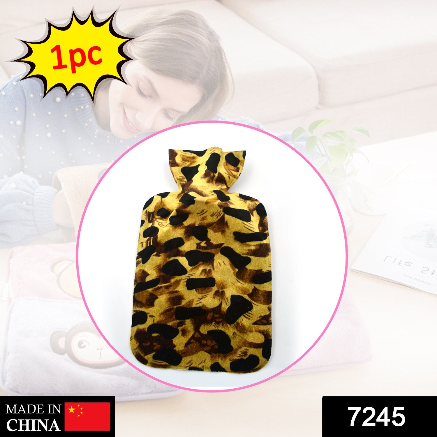 7245 Personal Care Rubber Hot Water Heating Pad Bag For Pain Relief (Large) 7245 Personal Care Rubber Hot Water Heating Pad Bag For Pain Relief (Large)